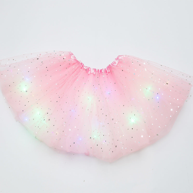 Magical & Luminous  LED Princess Halloween Tutu Skirt Sequins Shiny Skirt What Else You Got?