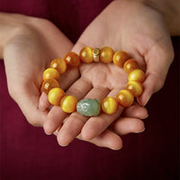 Hetian Jade Pixiu Zodiac Bracelet – Feng Shui Wealth & Protection Charm for All 12 Zodiac Signs