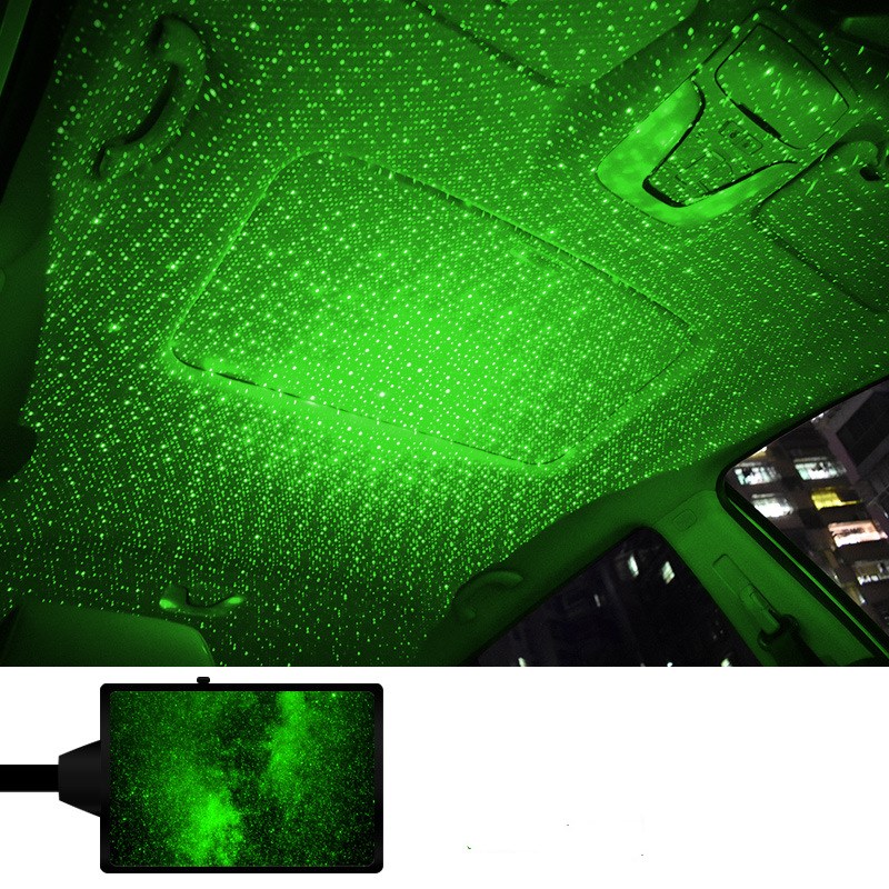 USB Starry Sky Car Light Projector – Galaxy LED Interior Ambient Lighting with Voice Control What Else You Got?