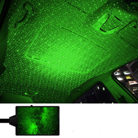 USB Galaxy Star Projector: Ambient LED Car Lighting with Voice Control & 360° Rotation