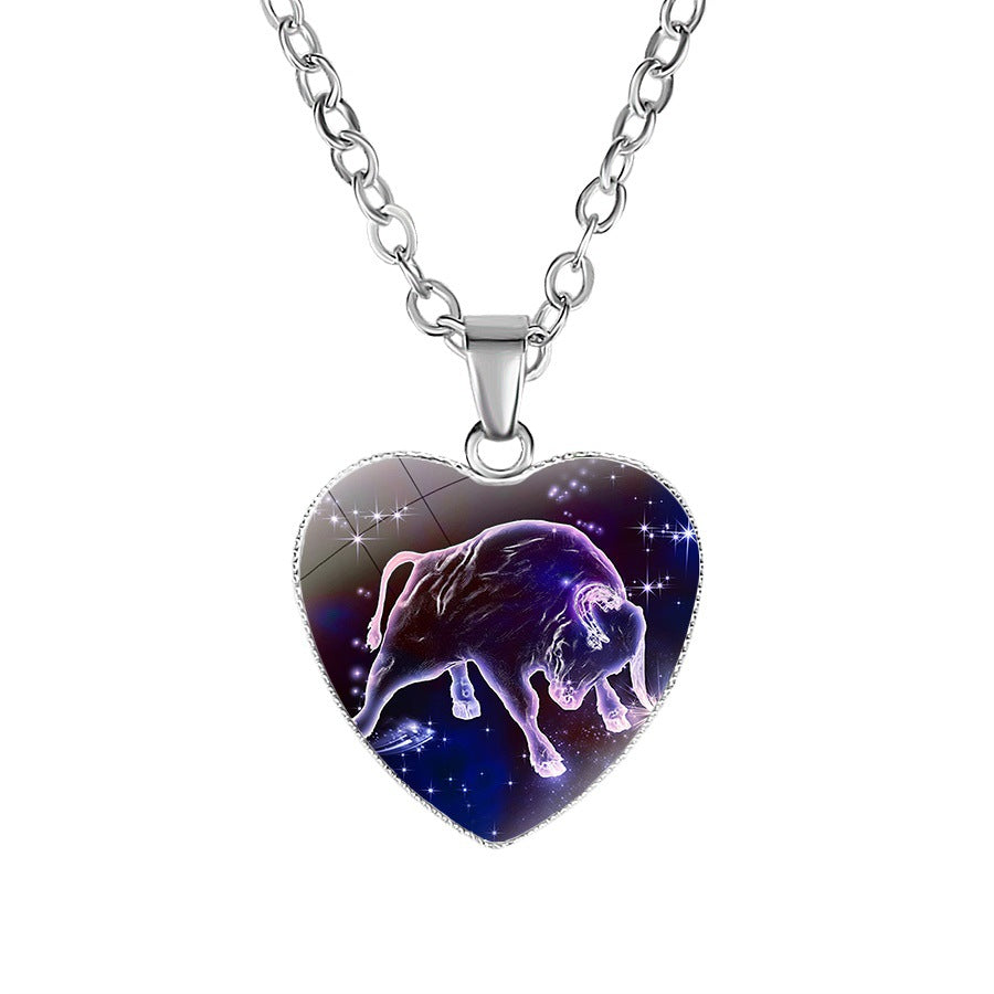 Women's Zodiac Heart Pendant Necklace What Else You Got?