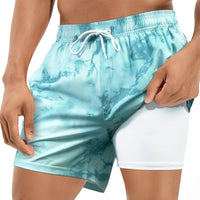 Modest & Stylish Men's Swim Trunks with Anti-Embarrassment Lining - Perfect for Beach & Pool Days | Christian-Inspired Swimwear