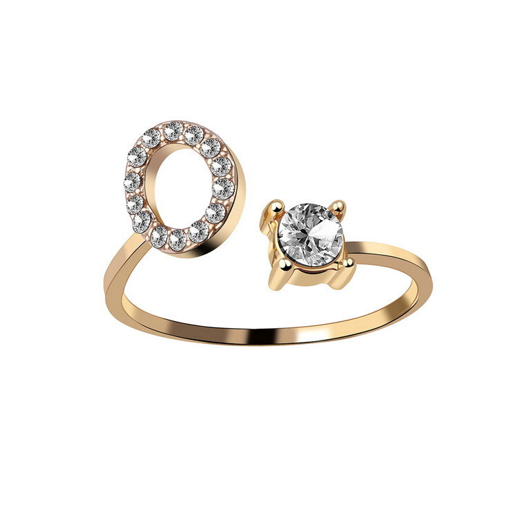 New Design Adjustable 26 Initial Letter Ring Fashion Jewelry For Women Simple Elegant Jewelry What Else You Got?