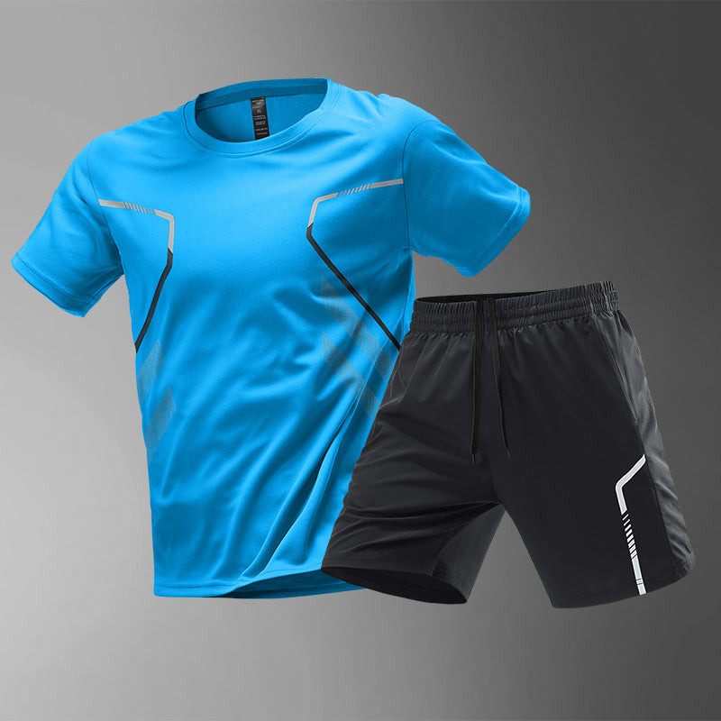Men's T-shirts Sports Running T-shirt Color Block Men Quick-drying Breathable Short Sleeve Round Neck Active Tee Outdoor Workout What Else You Got?