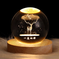 Heavenly 3D Starry Sky Crystal Ball Night Light - Nebula & Planets Projection Lamp - Perfect Christian Gift for Any Occasion