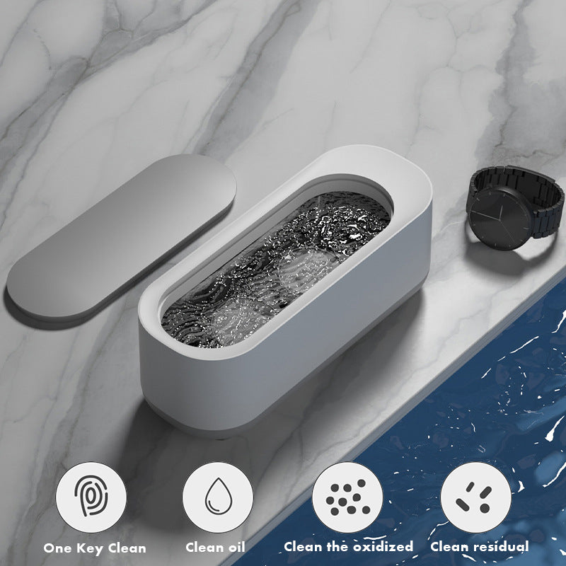 Ultrasonic Jewelry & Eyewear Cleaner – Portable Cleaning Machine for Rings, Glasses & Watches