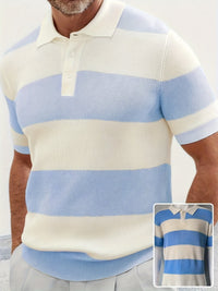 Elegant Christian-Inspired Summer Lapel Sweater for Men - Short Sleeve Fashion Wear | Stylish & Modest Design