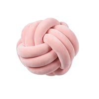 Cozy Knotted Plush Ball Throw Pillow - Soft & Cuddly Decor for Home