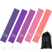 Resistance Bands Set of 5 - Home Fitness Loop Bands for Strength Training & Physical Therapy