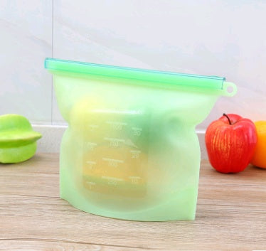 EcoFresh Silicone Vacuum Storage Bags - Keep Food Fresher Longer with Airtight Seal