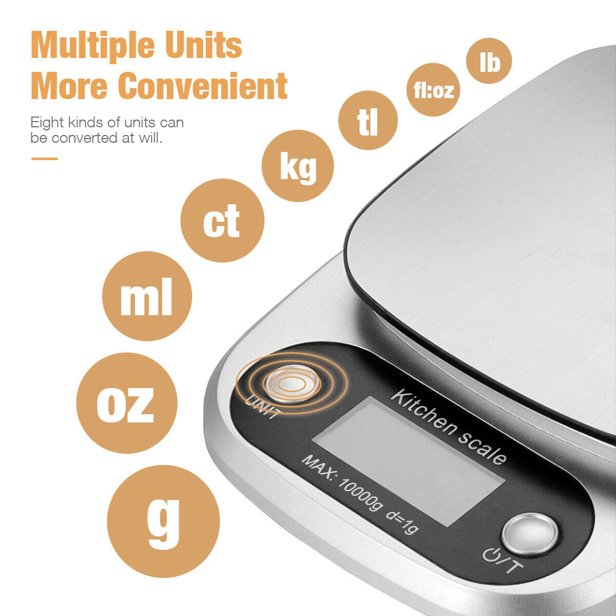 Digital Kitchen Food Scale 22lb - Stainless Steel Baking & Cooking Weight Scale Grams & Oz What Else You Got?