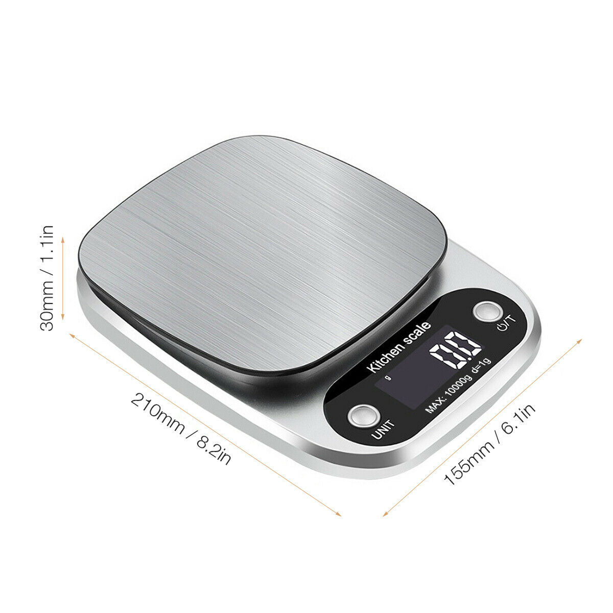 Digital Kitchen Food Scale 22lb - Stainless Steel Baking & Cooking Weight Scale Grams & Oz What Else You Got?