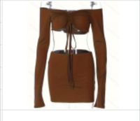 Faithful Fashion: Ruched Off Shoulder Two-Piece Skirt Set