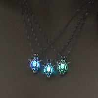 Glow-in-the-Dark Angel Necklace – Multicolor Luminous Pendant