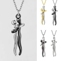 Love Hug Necklace – Unisex Couple Clavicle Chain | Valentine's Day Gift for Her & Him | Simple & Elegant Jewelry Set
