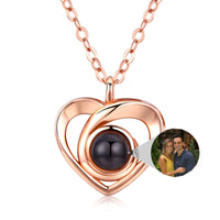 Eternal Love Keepsake: S925 Sterling Silver Heart Photo Projection Necklace - Perfect Romantic Gift for Her