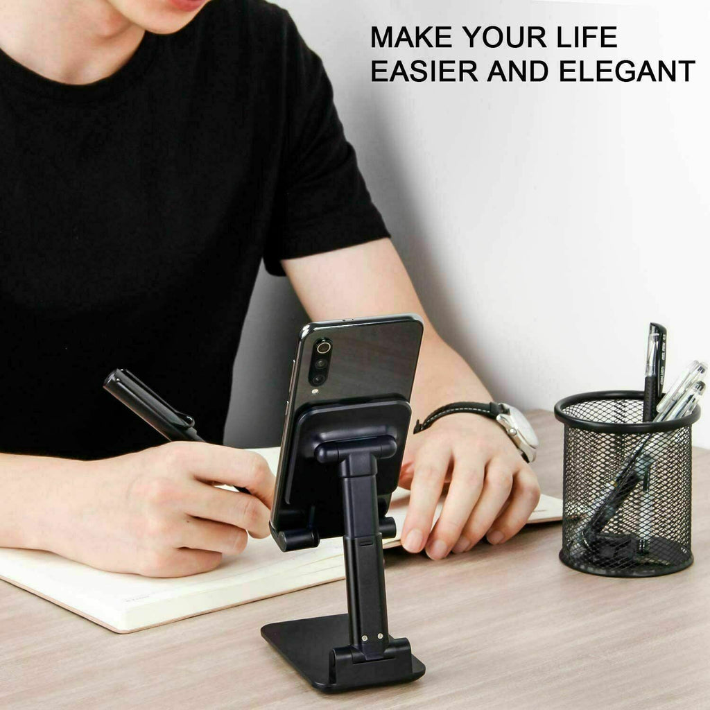 Cell Phone Stand Tablet Mount Fordable Desktop Holder Cradle Dock Mobile Phone Phone Holder Stand, Desktop Cell Phone Holder For IPad Tablet Desk Holder What Else You Got?