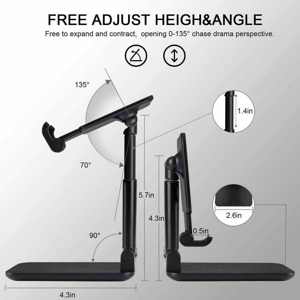 Cell Phone Stand Tablet Mount Fordable Desktop Holder Cradle Dock Mobile Phone Phone Holder Stand, Desktop Cell Phone Holder For IPad Tablet Desk Holder What Else You Got?