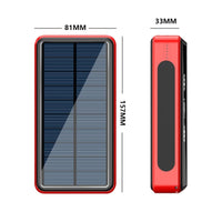 Eco-Friendly Solar Power Bank - 8000mAh Portable Charger with Dual USB Outputs