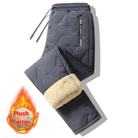 Heavenly Warmth Men’s Fleece Thermal Sweatpants – Windproof, Waterproof Winter Warmth with Lambswool Lining