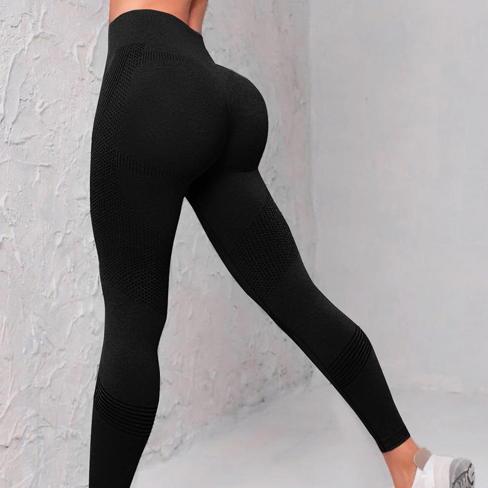 High Waist Seamless Yoga Pants Women's Solid Color Dot Striped Print Butt Lifting Leggings Fitness Running Sport Gym Legging Outfits What Else You Got?