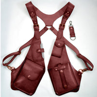Steampunk Leather Underarm Bag – Retro Medieval Chest & Shoulder Bag