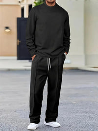 Classic Men's Minimalist Solid Color Suit - Casual & Comfortable