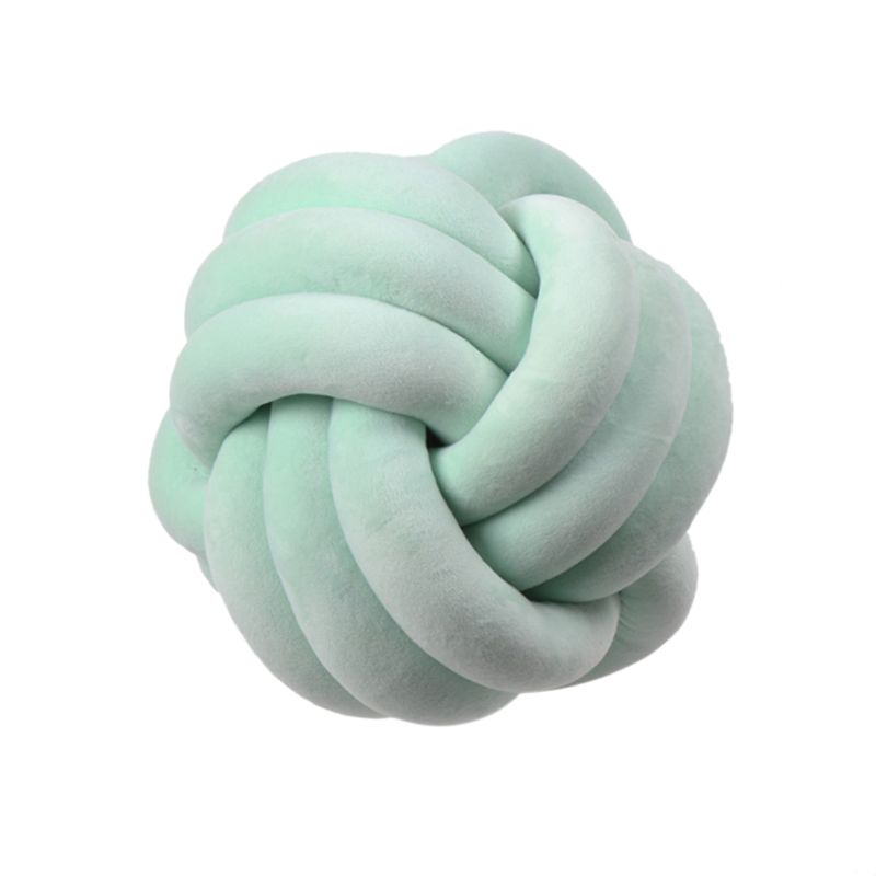 Knotted Plush Ball Design Round Throw Pillow What Else You Got?