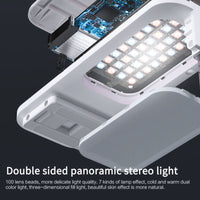 Foldable LED Phone Stand – 130 cm Tripod with Bluetooth Remote for Content Creation