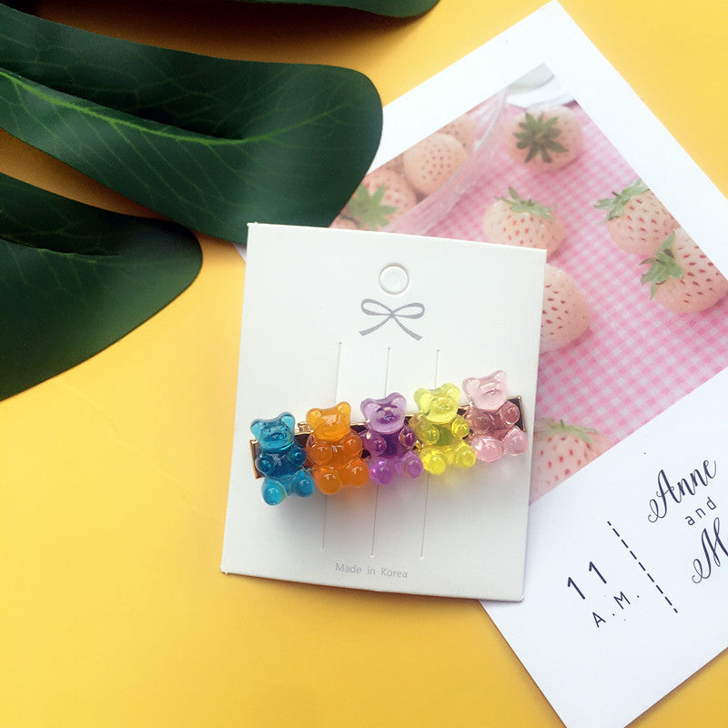 Acrylic Jelly Bear Candy Color Hair Clip What Else You Got?