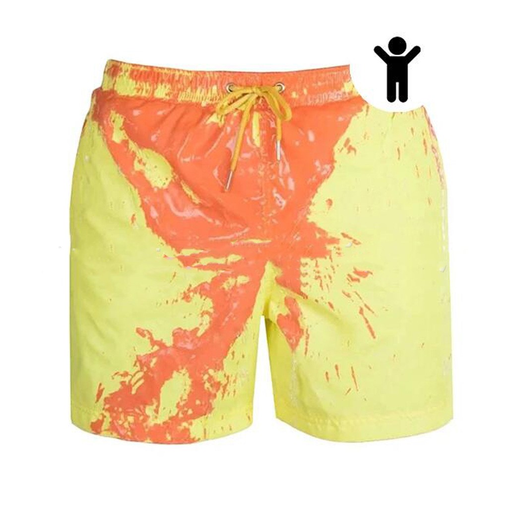 Magical Change Color Beach Shorts Summer Men Swimming Trunks Swimwear Swimsuit Quick Dry bathing shorts Beach Pant What Else You Got?