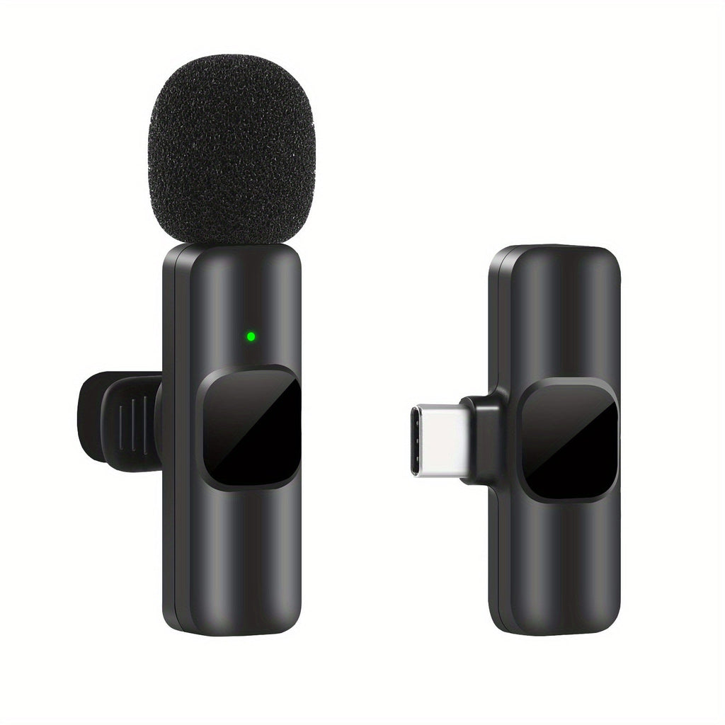 Wireless Lavalier Lapel Microphone For IPhone IPad Professional Wireless Clip Mic - Cordless Omnidirectional Condenser Recording Mic For Interview Video Podcast Vlog YouTube What Else You Got?