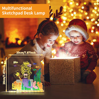 Glowing Faith Message Board - USB LED Acrylic Drawing Board with Stand & Night Light