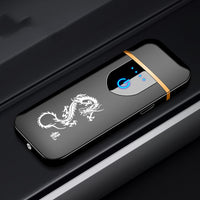 Touch fingerprint sensor charging lighter