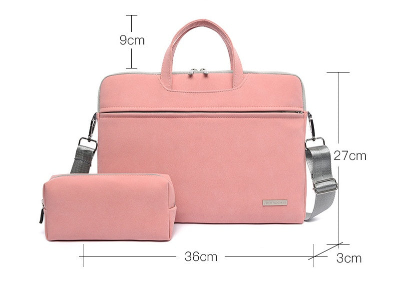 PU Leather Women Laptop Bag Notebook Carrying Case Briefcase For Macbook Air 13.3 14 15.6 Inch Men Handbags Shoulder Mouse Bag What Else You Got?