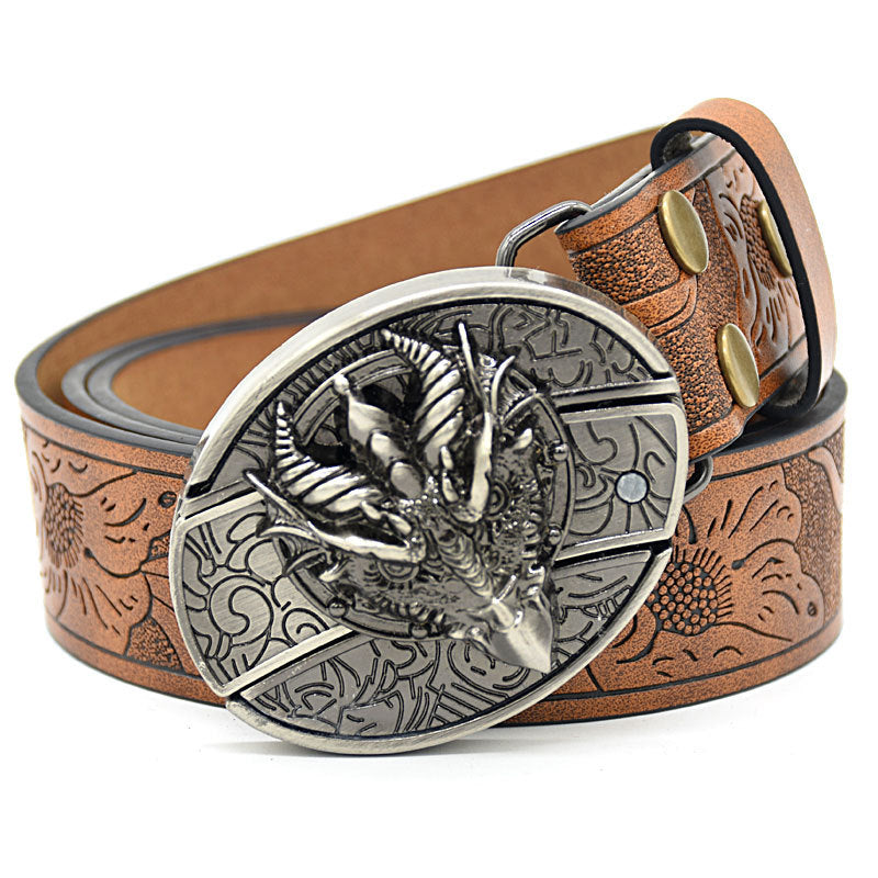 Personality Student Trendy Printing Engraving Smooth Buckle Knife Embossing Belt What Else You Got?