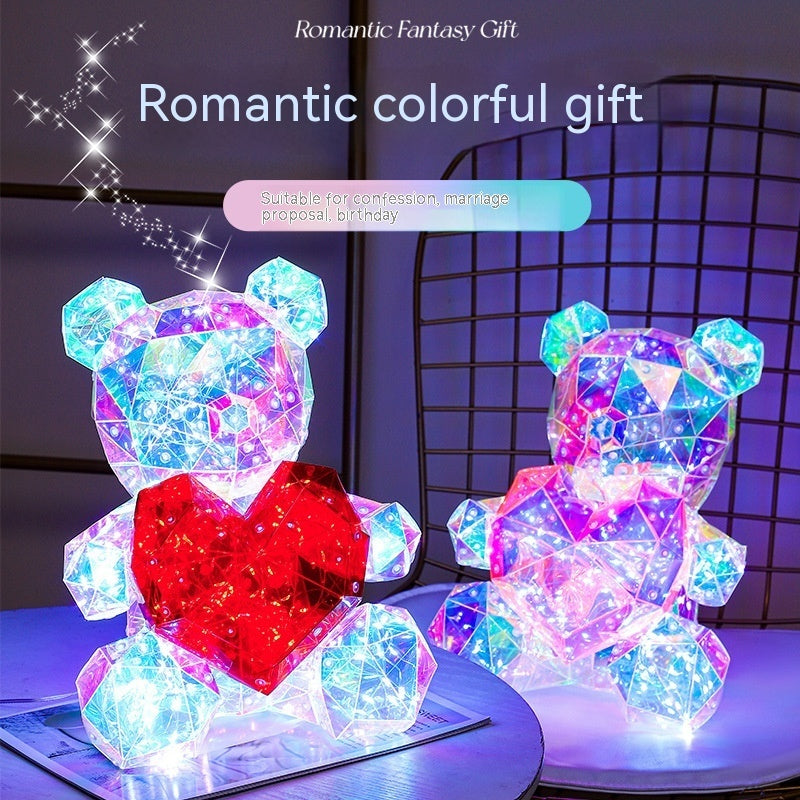 Colorful Luminous Bear Gift Birthday Gift Decoration What Else You Got?