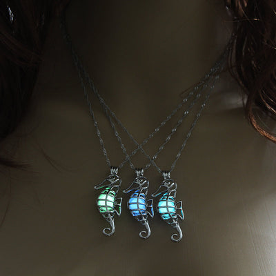 Glow-in-the-Dark Seahorse DIY Necklace Kit – Christian Craft for Kids & Adults
