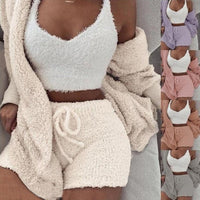 Heavenly Comfort 3-Piece Velvet Lounge Set – Soft & Stylish for Cozy Days