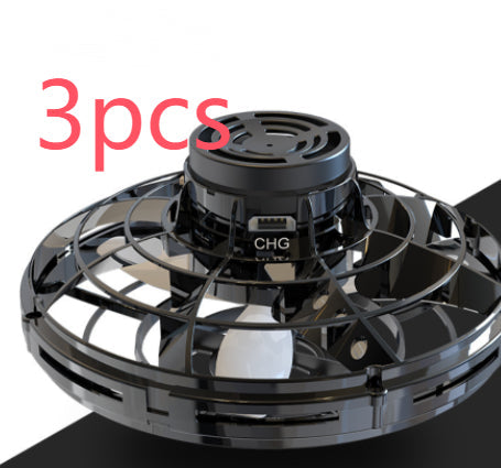 Mini Fingertip Gyro Interactive Decompression Toy Drone LED UFO Type Flying Helicopter Spinner Toy Kids What Else You Got?