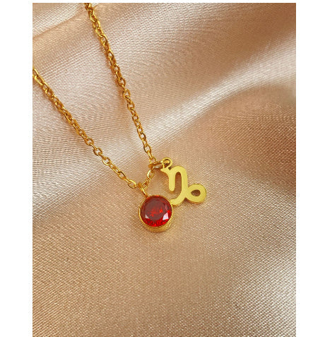 Fashion Zodiac Zodiac 5mm Zircon Pendant Necklace For Women What Else You Got?