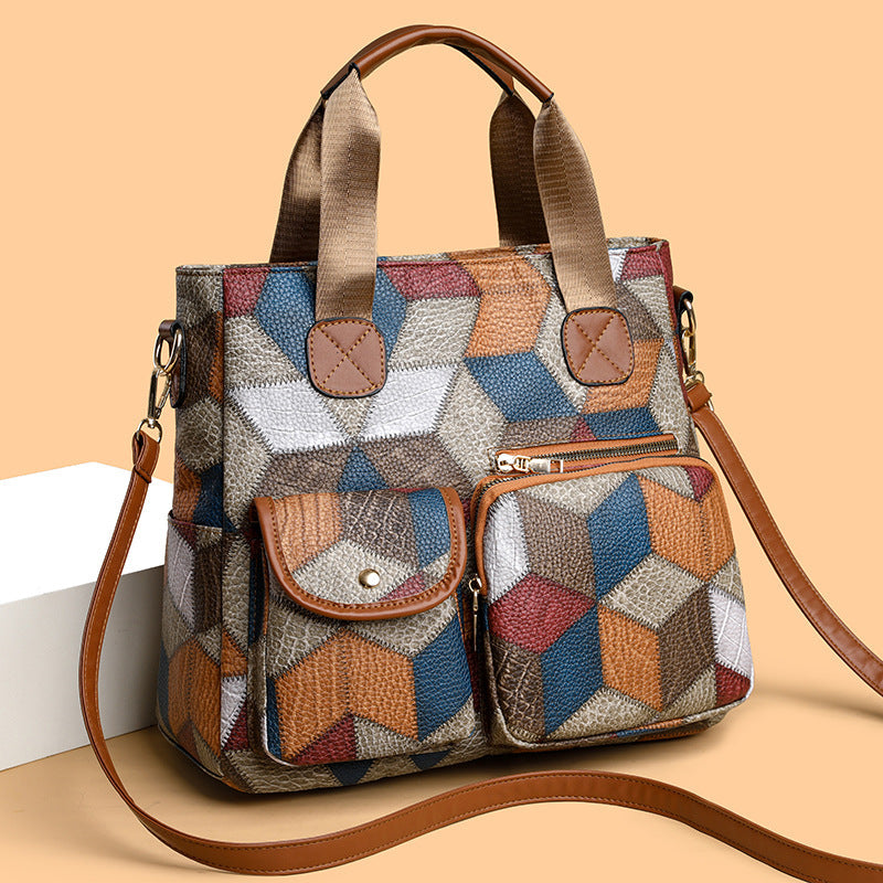 Retro Washed PU Biker Bag – Soft Leather Double‑Pocket Shoulder & Crossbody Tote What Else You Got?