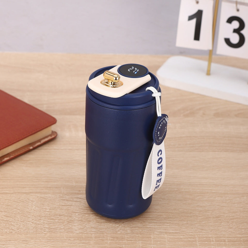 Smart Digital Thermal Bottle Portable Coffee Mug Stainless Steel Water Bottle In-Car Insulated Cup Keep Cold Vacuum Flasks 450ml What Else You Got?