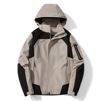 Waterproof Winter Outdoor Jacket – Windproof Breathable PU-Coated Coat for Hiking & Travel
