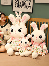 Adorable Flower Skirt Rabbit Plush Pillow - Perfect Christian Gift for Kids