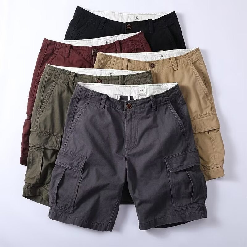 Men's Comfortable Cargo Shorts — Multiple Pockets, Relaxed Fit (S-4XL)