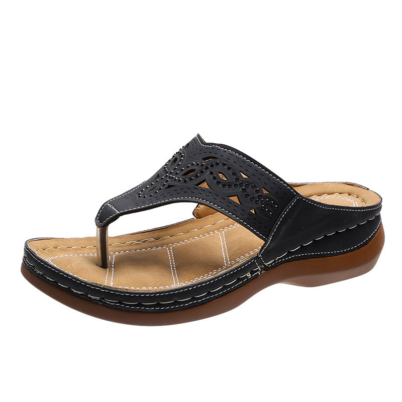 Clip Toe Wedge Sandals Women Summer Flip Flops Slippers Beach Shoes What Else You Got?