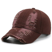 Vintage Washed Cotton Baseball Cap – Adjustable Distressed Cowboy Style