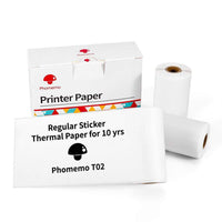Phomemo T02 Mini Bluetooth Label Printer - Inkless & Portable - Perfect for Students, Home & Office - Supports 10 Languages
