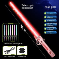 7-Color Telescopic LED Light Sword – Glow Stick for Cosplay, Parties & Night Play